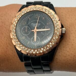 Gold & Black Figaro Men’s Watch